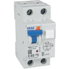 Автоматический выключатель дифференциального тока КЭАЗ OptiDin D63-22C16-A УЗ 333142