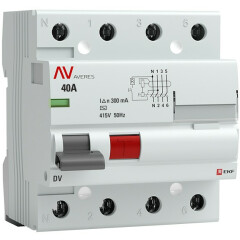 Автоматический выключатель дифференциального тока EKF rccb-4-40-300-ac-av