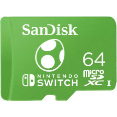 Карта памяти 64Gb MicroSD SanDisk Nintendo Switch (SDSQXAO-064G-GN3Z)