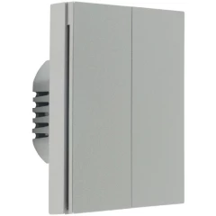Умный выключатель Aqara Smart Wall Switch H1 Grey (No Neutral, Double Rocker)