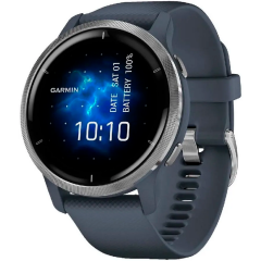 Умные часы Garmin Venu 2 Granite Blue with Silver frame