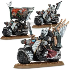 Миниатюры Games Workshop WH40K: Dark Angels Ravenwing Command Squad (2021)