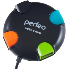 USB-концентратор Perfeo PF-VI-H020 Black