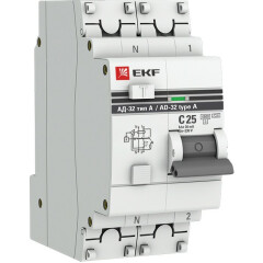 Автоматический выключатель дифференциального тока EKF DA32-25-30-a-pro