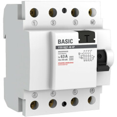 Автоматический выключатель дифференциального тока EKF elcb-4-63-30e-sim