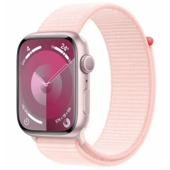 Умные часы Apple Watch Series 9 41mm Pink Aluminum Case with Light Pink Sport Loop (MR953LL/A)