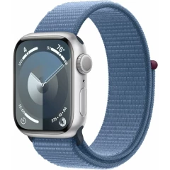 Умные часы Apple Watch Series 9 41mm Silver Aluminum Case with Winter Blue Sport Loop (MR923LL/A)