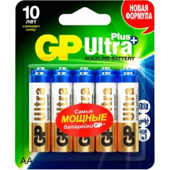 Батарейка GP 15A Ultra Plus Alkaline (AA, 10 шт)