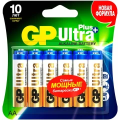 Батарейка GP 15A Ultra Plus Alkaline (AA, 12 шт)