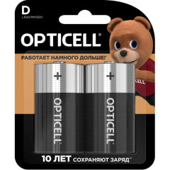 Батарейка Opticell Basic (D, 2 шт)