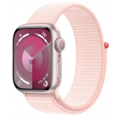 Умные часы Apple Watch Series 9 45mm Pink Aluminum Case with Light Pink Sport Loop (MR9J3ZP/A)