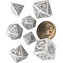 Набор кубиков Q Workshop The Witcher Dice Set Geralt - The White Wolf