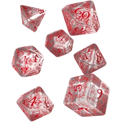 Набор кубиков Elvish Black & white Dice Set