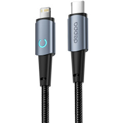 Кабель USB Type-C - Lightning, 1.2м, Deppa 72522