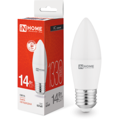 Светодиодная лампочка IN HOME LED-СВЕЧА-VC (14 Вт, Е27)