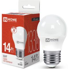 Светодиодная лампочка IN HOME LED-ШАР-VC (14 Вт, Е27)