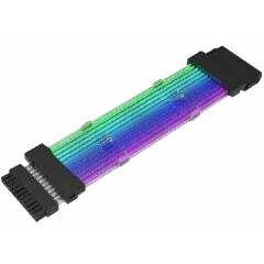 Удлинитель питания ATX 24-pin, 0.16м, Alseye 24PIN RGB Cable