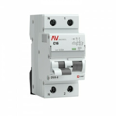 Автоматический выключатель дифференциального тока EKF rcbo6-1pn-16C-30-ac-av