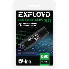USB Flash накопитель 64Gb Exployd 680 Black