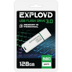 USB Flash накопитель 128Gb Exployd 680 White