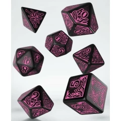 Набор кубиков Q Workshop Call of Cthulhu 7th Edition Black & Magenta Dice Set