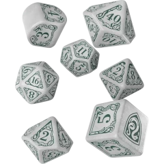 Набор кубиков Q Workshop Harry Potter Slytherin Modern Dice Set - White