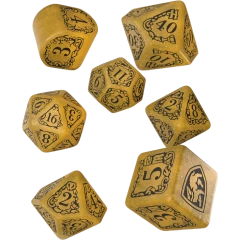 Набор кубиков Q Workshop Harry Potter Hufflepuff Modern Dice Set - Yellow