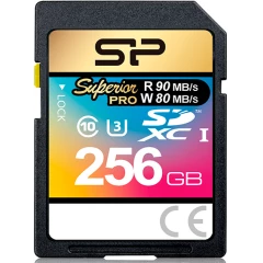 Карта памяти 256Gb SD Silicon Power Superior Pro (SP256GBSDXCU3V10)