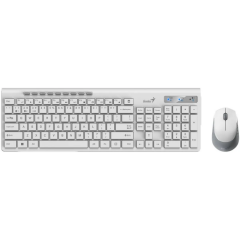 Клавиатура + мышь Genius SlimStar 8230 White/Gray