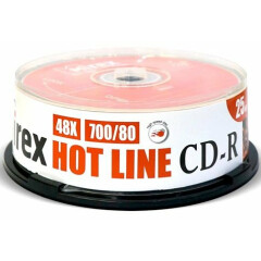 Диск CD-R Mirex 700Mb 48x HotLine Cake Box (25шт) (201601)