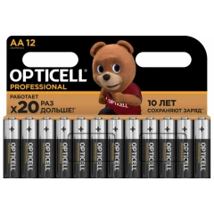 Батарейка Opticell Professional (AA, Alkaline, 12 шт)