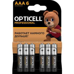 Батарейка Opticell Professional (AAA, Alkaline, 6 шт)