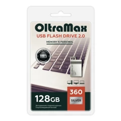 USB Flash накопитель 128Gb OltraMax 360 Silver