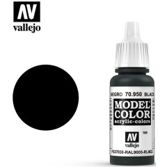 Краска Vallejo Model Color Black, 17 мл