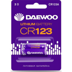 Батарейка Daewoo (CR123, 1 шт)