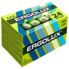 Батарейка Ergolux (AAA, 24 шт)