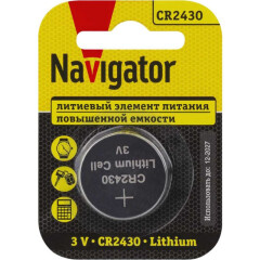 Батарейка Navigator (CR2430, 1 шт)