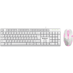 Клавиатура + мышь Defender C-977 White