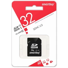 Карта памяти 32Gb SD SmartBuy (SB32GBSDHCU3)