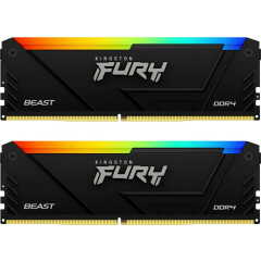 Оперативная память 32Gb DDR4 3200MHz Kingston Fury Beast RGB (KF432C16BB2AK2/32) (2x16Gb KIT)