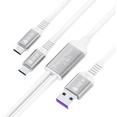 Кабель USB - 2x USB Type-C, 1.5м, Greenconnect GCR-53468