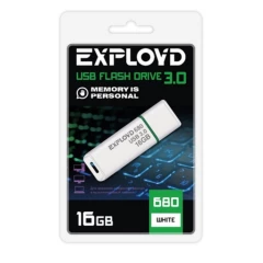 USB Flash накопитель 16Gb Exployd 680 White