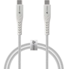 Кабель USB Type-C - USB Type-C, 0.5м, Lyambda LCC05-WH