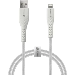 Кабель USB - Lightning, 1м, Lyambda LAL10-WH