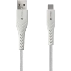 Кабель USB - USB Type-C, 0.5м, Lyambda LCA05-WH