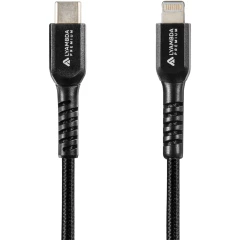 Кабель USB Type-C - Lightning, 1м, Lyambda LCLm10-BK