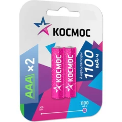 Аккумулятор КОСМОС R03 (AAA, 1100 mAh, 2 шт.)