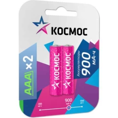 Аккумулятор КОСМОС R03 (AAA, 900 mAh, 2 шт.)