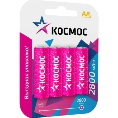 Аккумулятор КОСМОС R6 (AA, 2800 mAh, 4 шт.)