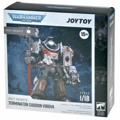 Фигурка JOYTOY Warhammer 40K Grey Knights Terminator Caddon Vibova (JT3228-V2)